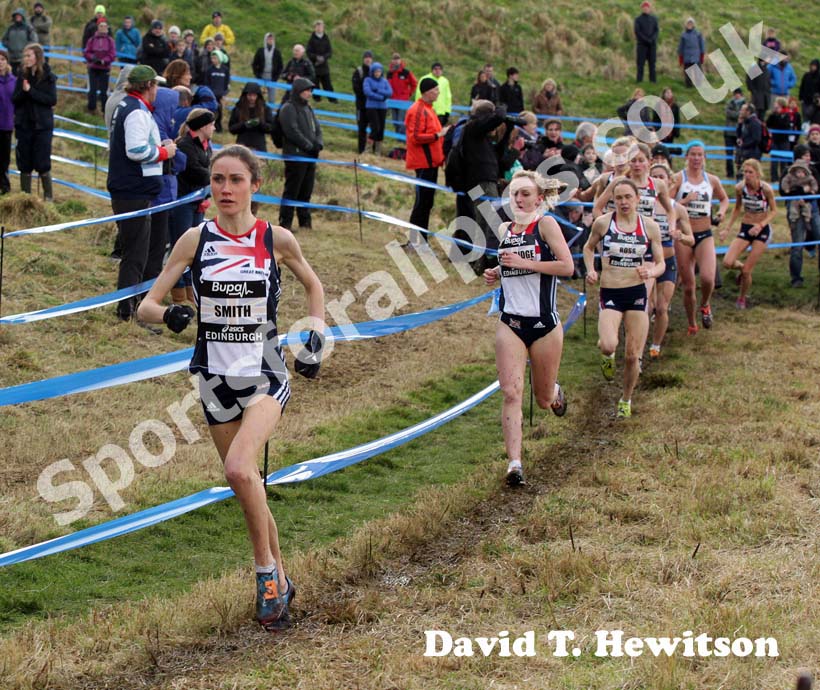 Rosie Smith (GB) during the Senior Womens BUPA Great Edinburgh Cross country.